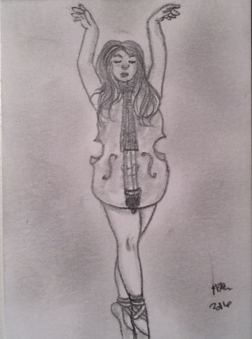 Cello Girl Dancer by Heather Kilgore